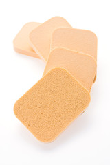 Face sponge powder isolated on white