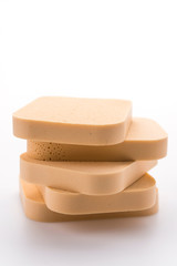 Face sponge powder isolated on white