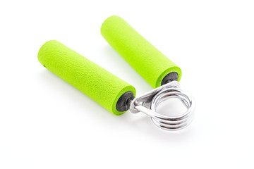 Sport hand grip equipment isolated on white