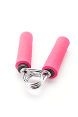 Sport hand grip equipment isolated on white