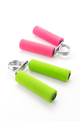 Sport hand grip equipment isolated on white