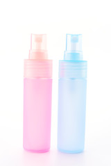 Plastic spray bottle isolated on white background