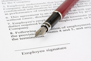 Singing the contract (agreement)