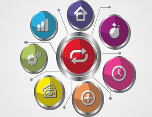 buttons with transparency and for business