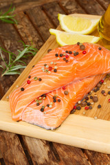 cooking salmon steak