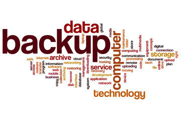 Backup word cloud