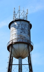 Water Tower converted to microwave tower