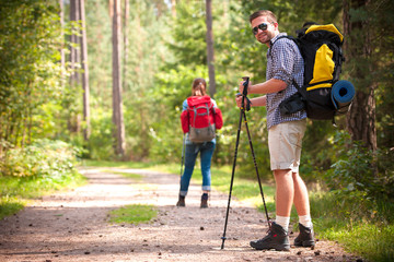 Hiking couple