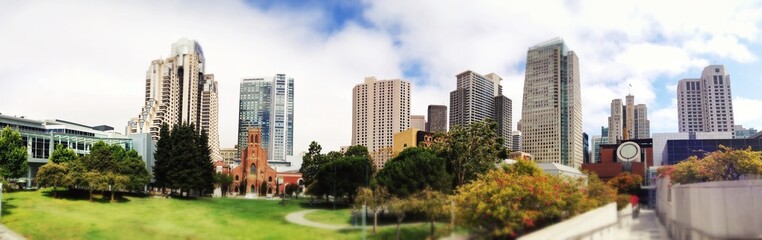 Panorama der Skyline in San Francisco