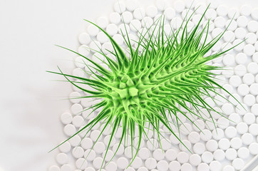 Ecoli bacterium - 3D Render
