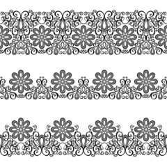 Decorative Floral Frame, Ornament (Vector).