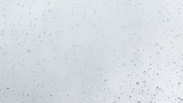 rainy day rain drops on window glass