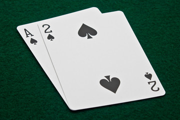 Ace and Deuce of Spades