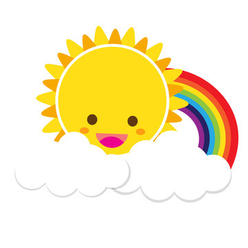 Sun Rainbow and Cloud 002