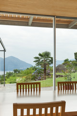 Fototapeta premium interior, modern house, dining table