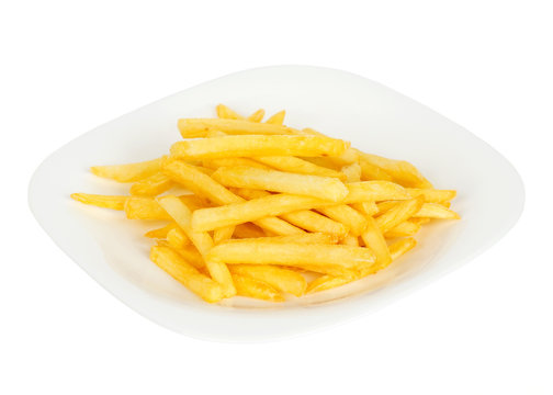 Pile of french fries in plate