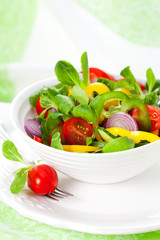 fresh salad with vegetables