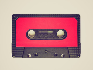 Retro look Audio tape cassette