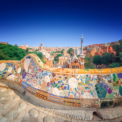 Park Guell in Barcelona, Spain