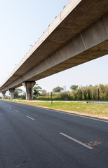 Naklejka premium Empty asphalt road