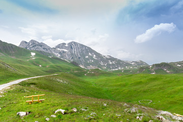 Fototapeta na wymiar Mountain and green landscape of Montenegro