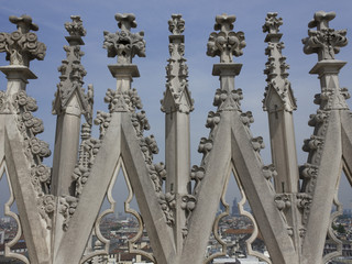 Duomo Cathedral pinnacles, Milan