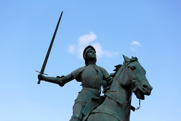 Old Monument of Jeanne d'Arc (Joan of Arc)