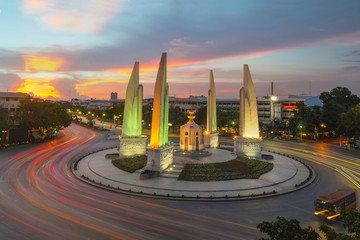 Democracy monument in Bangkok, Thailand