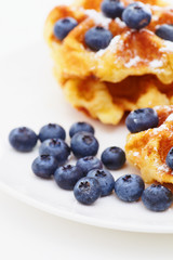 Waffle with berry d
