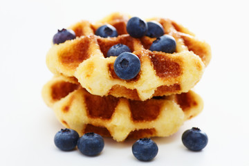 Waffle with berry e