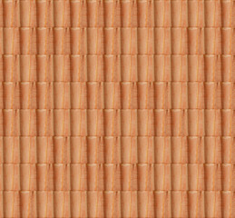 close up of orange roof texture