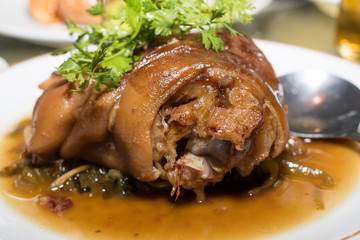 roasted pork knuckle