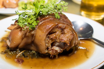 roasted pork knuckle