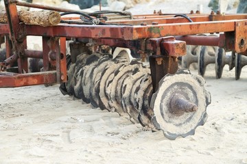 Obraz premium Equipment for cleaning beaches