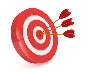 Three arrows in target