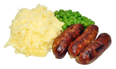 Sausages And Mash Dinner