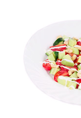 Close up of fitness salad.