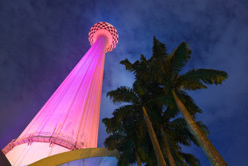 Fototapeta premium Menara tv tower at Kuala Lumpur (Malaysia)