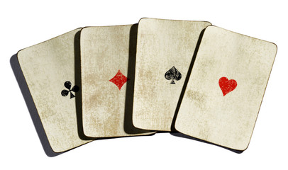 Set of four vintages aces