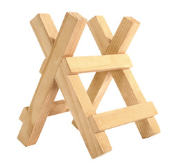 Wooden sawbuck