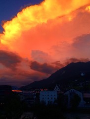 Fototapeta premium Schwaz Tirol Gewitter
