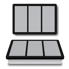 vector white air filter