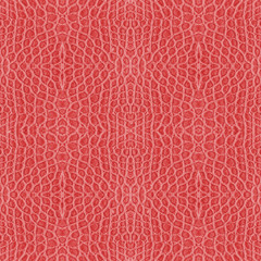 reptile skin painted red
