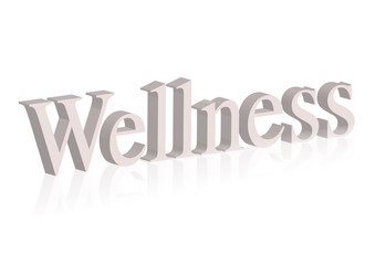 3D-Schrift Wellness