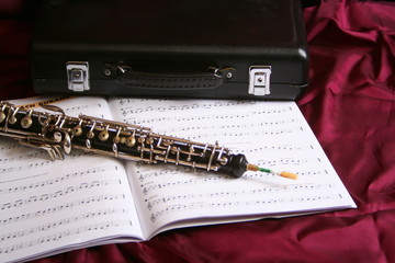 Oboe auf Noten