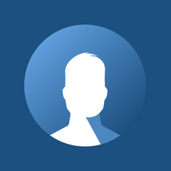 Blue profile icon
