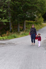 Obraz premium promenade avec maman
