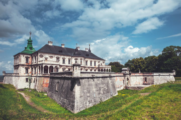 Fototapeta na wymiar Old Pidhirtsi Castle, village Podgortsy, Renaissance Palace, Ukr