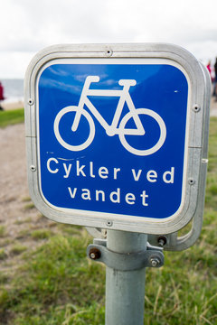 Fahrradschild in Dänemark Esbjerg