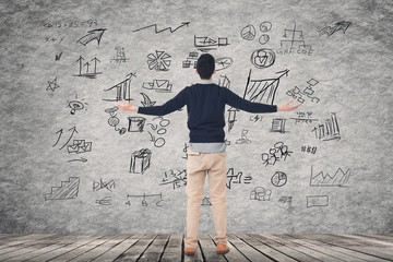 business plan on wall